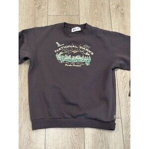 PARKS PROJECT National Parks Organic Crewneck Grey Crewneck Sweater XXL Outdoors